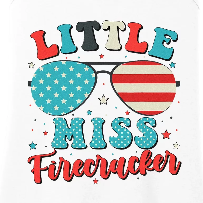 Little Miss Firecracker 4th Of July Ladies Essential Tank