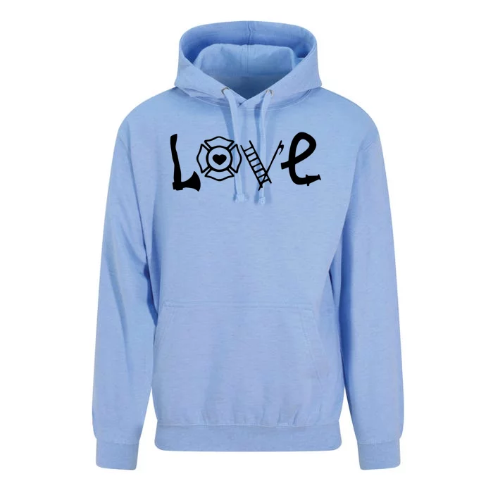 Love My Firefighter Quote For Fire Wife Mom Friend Cool Gift Unisex Surf Hoodie