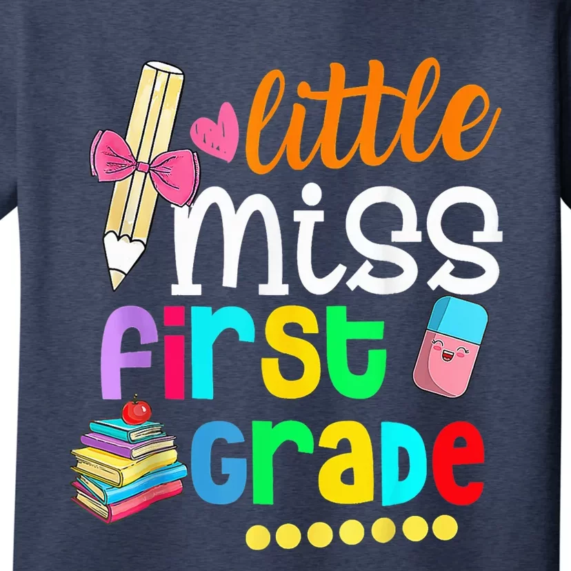 Little Miss First Grade Shirt Back To School 1st Grader T-Shirt