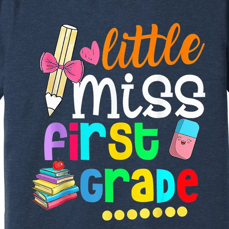 Little Miss First Grade Shirt Back To School 1st Grader Premium T-Shirt