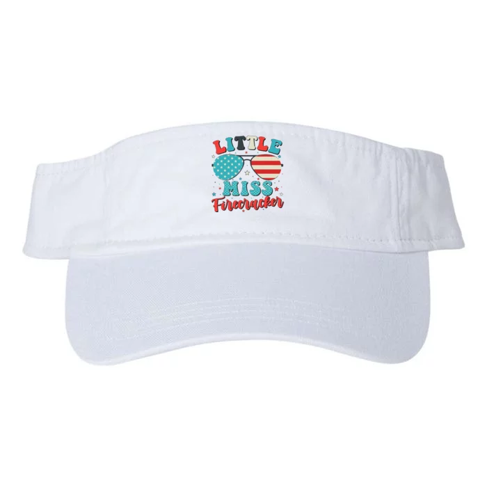 Little Miss Firecracker 4th of July Valucap Bio-Washed Visor