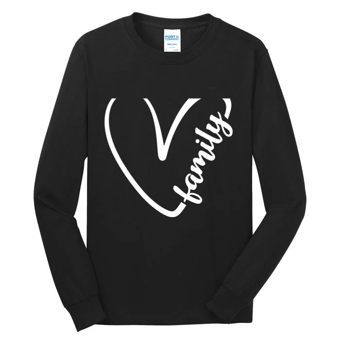 Love My Family Cute Family Tall Long Sleeve T-Shirt