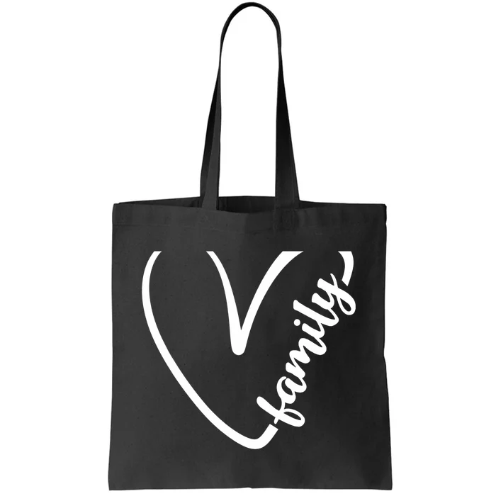 Love My Family Cute Family Tote Bag