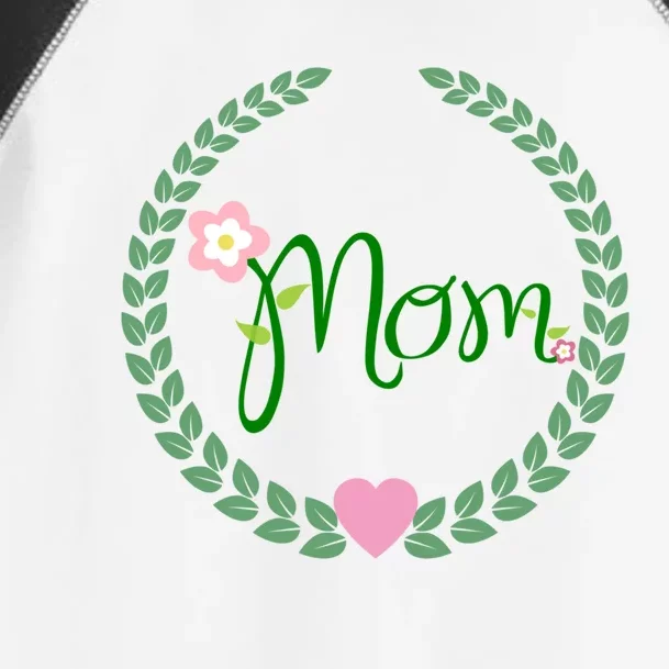 Love Mom Floral Best Happy MotherS Day Gift Toddler Fine Jersey T-Shirt