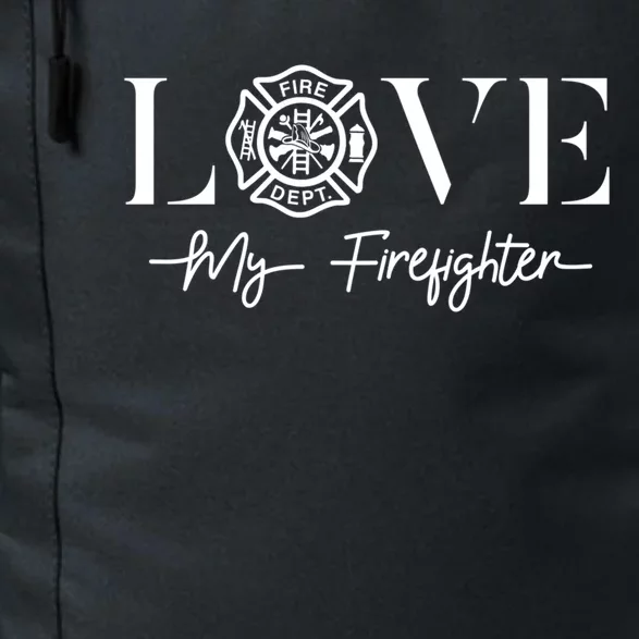 Love My Firefighter Wife Friend Gift Daily Commute Backpack