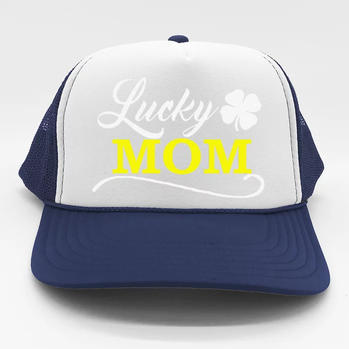 LUCKY MOM Fun Family Saint Patrick's Day Holiday Trucker Hat