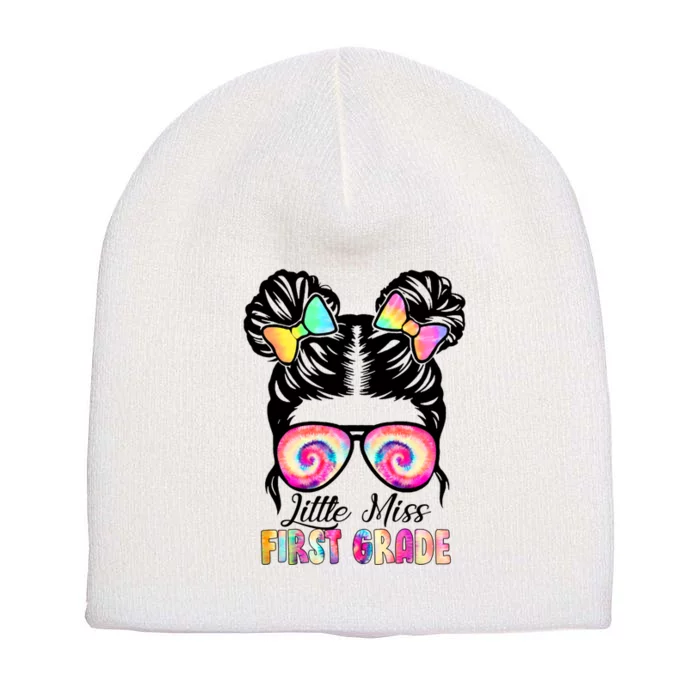 Little Miss First Grade Girls Back To School 1st Grade Short Acrylic Beanie