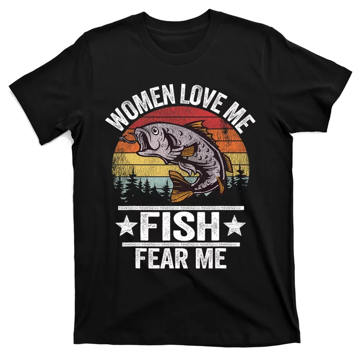 Love Me Fish Fear Me Fisher Vintage T-Shirt