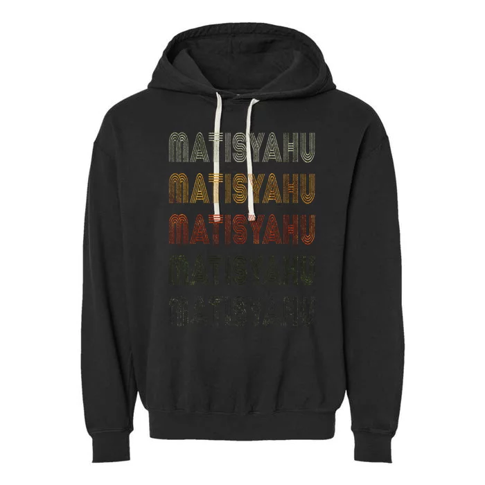 Love Matisyahu Grunge Vintage Style Black Matisyahu Garment-Dyed Fleece Hoodie