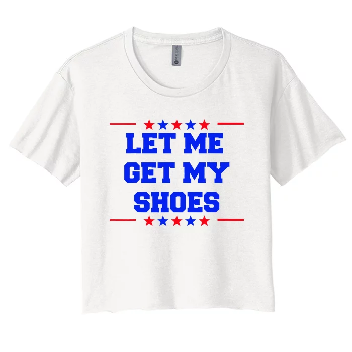 Let Me Get My Shoes Women's Crop Top Tee