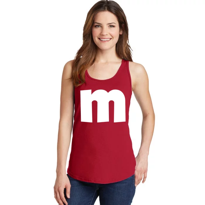 Letter M Groups Halloween Matching Team Easy Lazy Costume Ladies Essential Tank