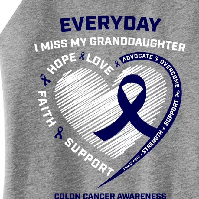 Loving Memory Granddaughter Colon Cancer Awareness Gift Women’s Perfect Tri Rocker Tank