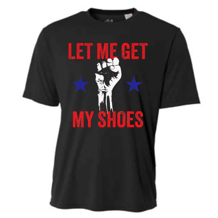 Let Me Get My Shoes Donald Fist Pump Cooling Performance Crew T-Shirt