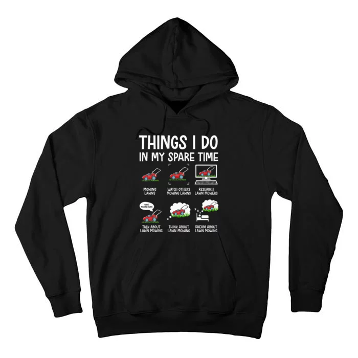 Lawn Mower Gifts For Landscapers Gardener Tall Hoodie