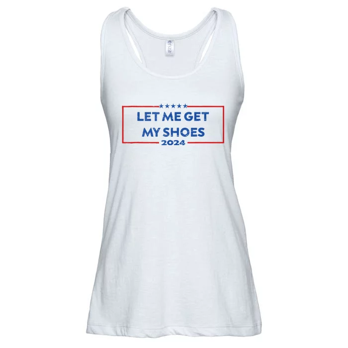 Let Me Get My Shoes Funny Quote Saying Ladies Essential Flowy Tank