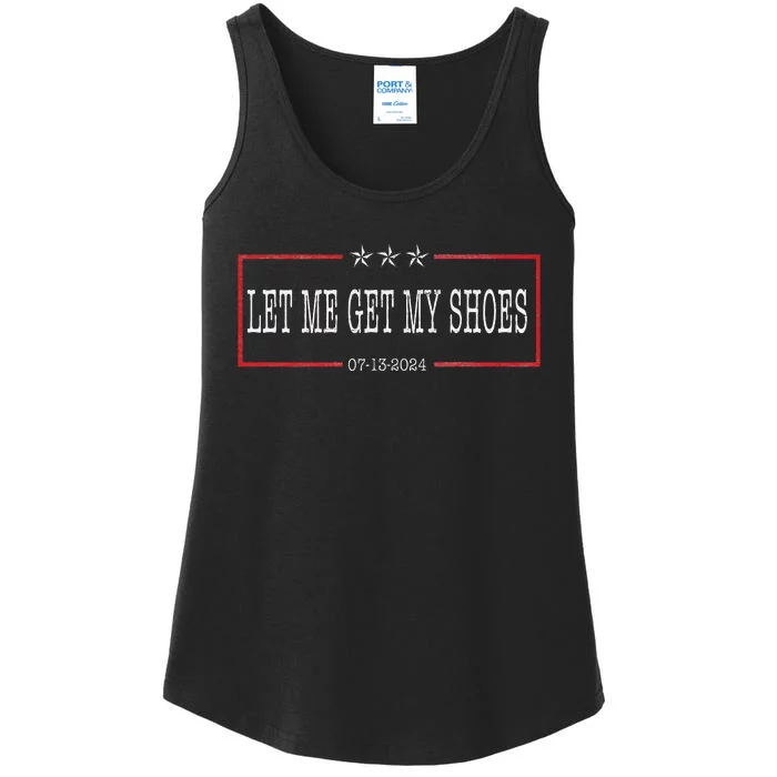 Let Me Get My Shoes Funny Saying 2024 Ladies Essential Tank