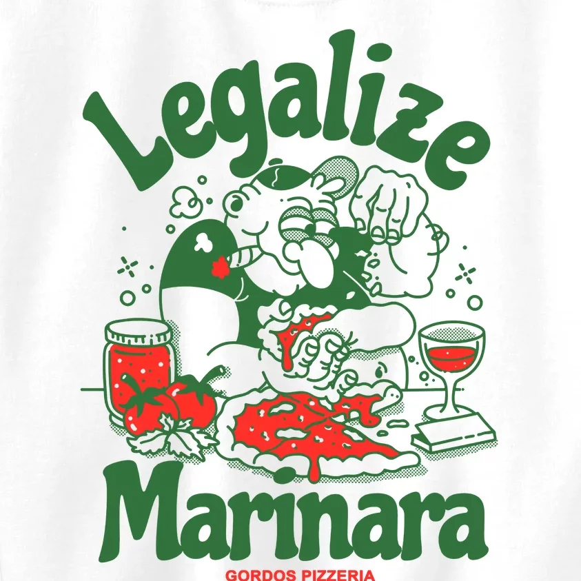 Legalize Marinara Gordos Pizzeria Kids Sweatshirt