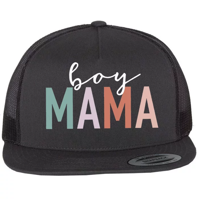 Leopard  Mama Gifts For Mother Mom Of Flat Bill Trucker Hat