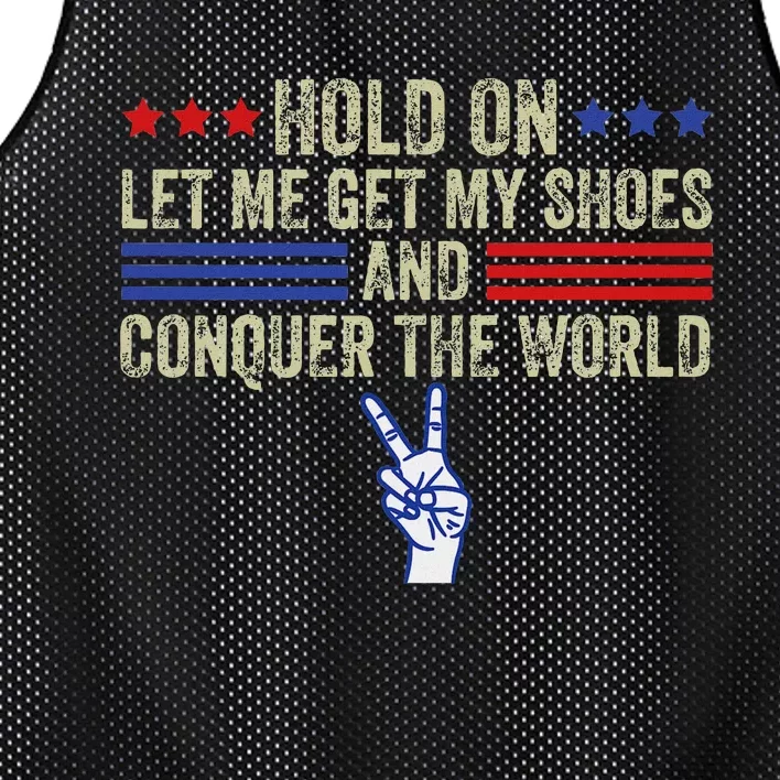 Let Me Get My Shoes Conquer The World Running Fun Mesh Reversible Basketball Jersey Tank