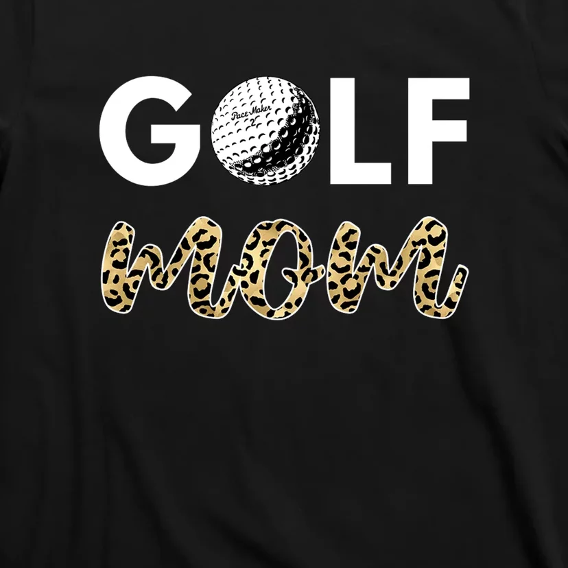 Leopard Mom Golf Gift For Women's Mother's Day T-Shirt