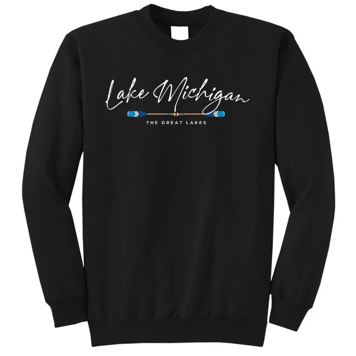 Lake Michigan Great Lakes Oars Graphic Sweatshirt