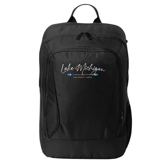 Lake Michigan Great Lakes Oars Graphic City Backpack