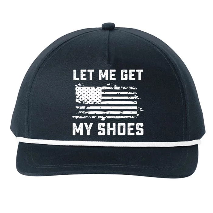 Let Me Get My Shoes Snapback Five-Panel Rope Hat