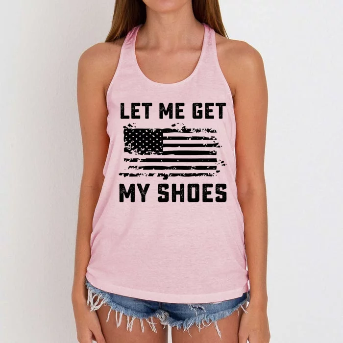 Let Me Get My Shoes Women's Knotted Racerback Tank