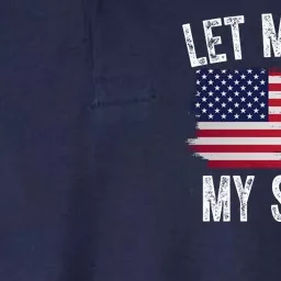 Let Me Get My Shoes Funny Political Usa Flag Softstyle Adult Sport Polo