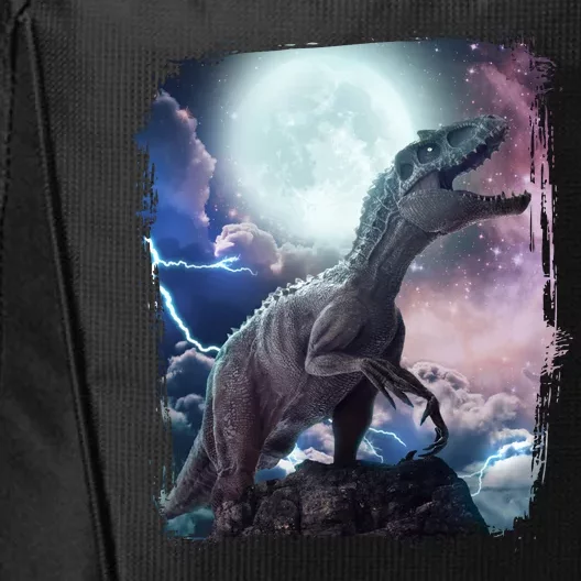 Lightning Moon Galaxy Trex Dinosaur City Backpack