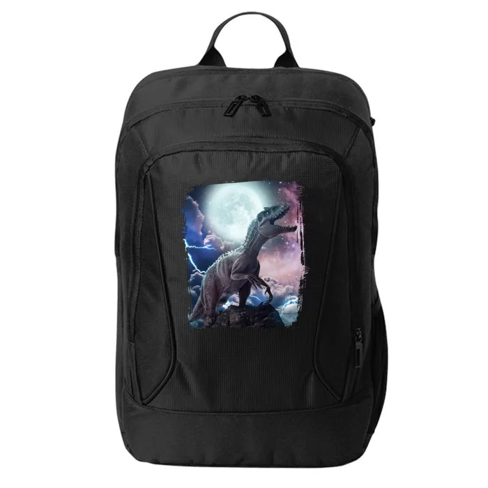 Lightning Moon Galaxy Trex Dinosaur City Backpack