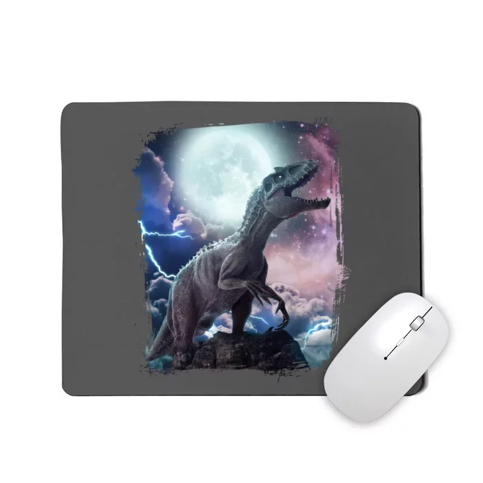 Lightning Moon Galaxy Trex Dinosaur Mousepad