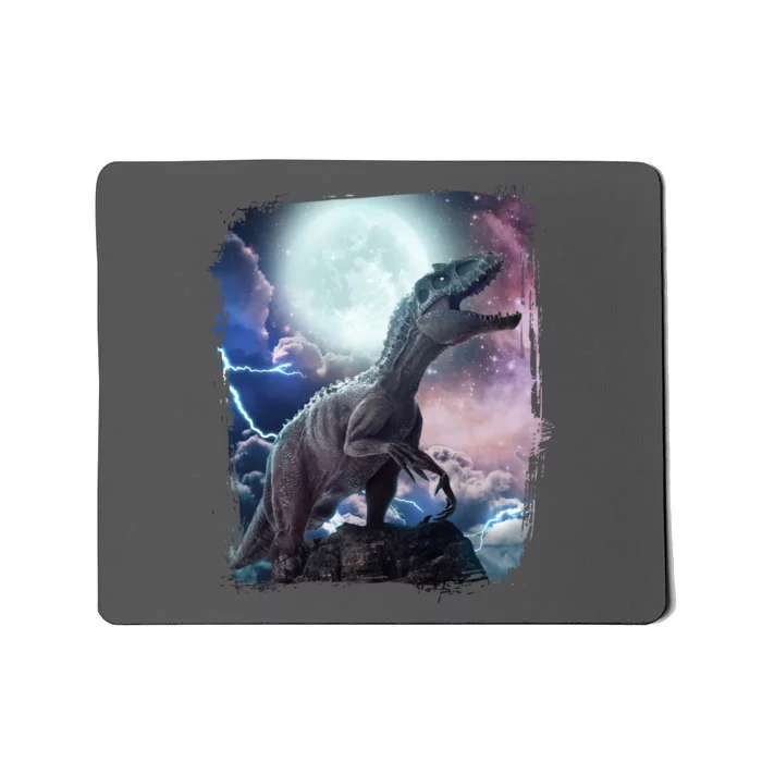 Lightning Moon Galaxy Trex Dinosaur Mousepad