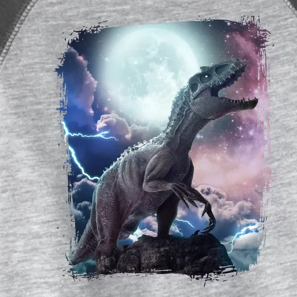 Lightning Moon Galaxy Trex Dinosaur Toddler Fine Jersey T-Shirt