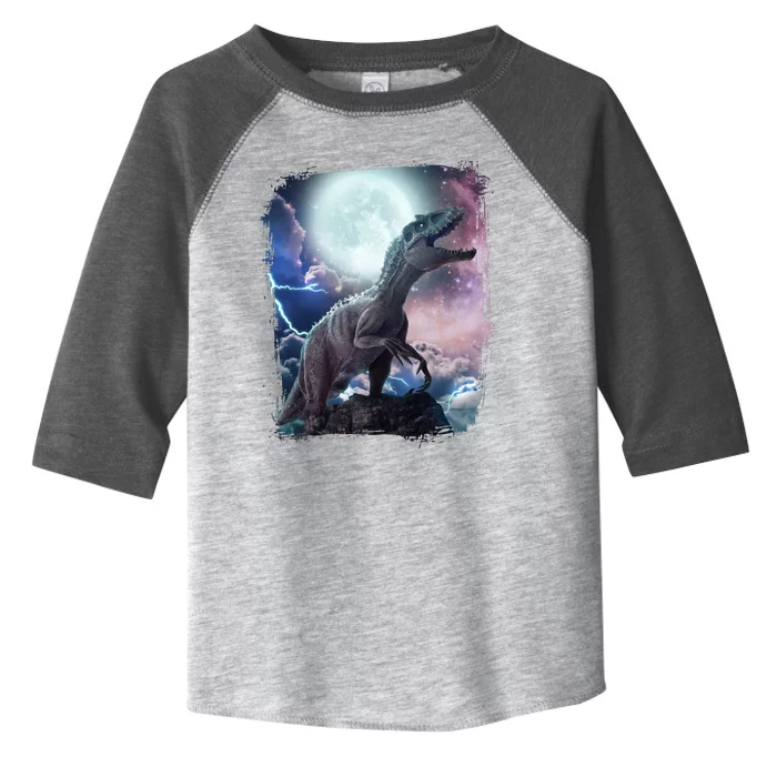 Lightning Moon Galaxy Trex Dinosaur Toddler Fine Jersey T-Shirt