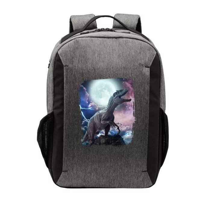 Lightning Moon Galaxy Trex Dinosaur Vector Backpack