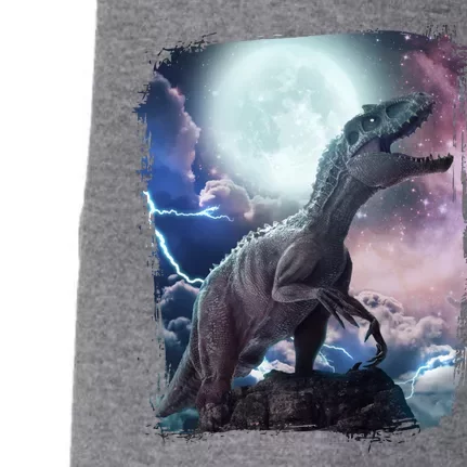 Lightning Moon Galaxy Trex Dinosaur Doggie 3-End Fleece Hoodie