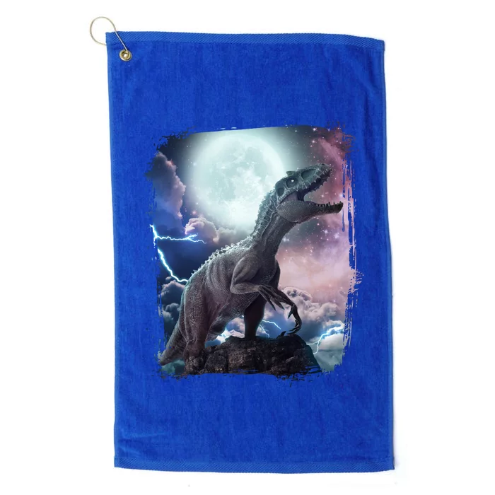 Lightning Moon Galaxy Trex Dinosaur Platinum Collection Golf Towel