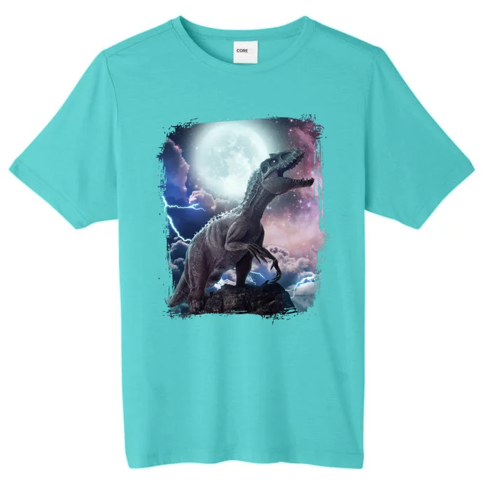 Lightning Moon Galaxy Trex Dinosaur ChromaSoft Performance T-Shirt