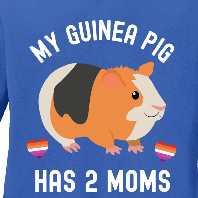 Lesbian My Guinea Pig Has Two Moms Lgtb Lgtbq Cute Meaningful Gift Ladies Long Sleeve Shirt