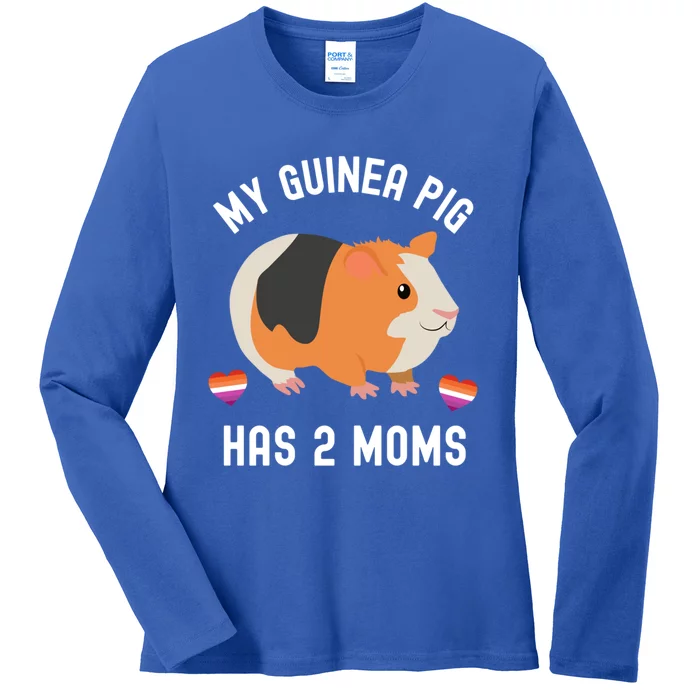 Lesbian My Guinea Pig Has Two Moms Lgtb Lgtbq Cute Meaningful Gift Ladies Long Sleeve Shirt