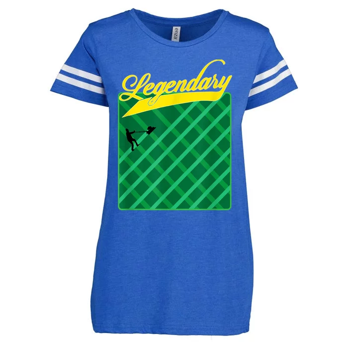 Lawn Mowing Grass Stripes Dad Shirt Funny Mow The Grass Enza Ladies Jersey Football T-Shirt