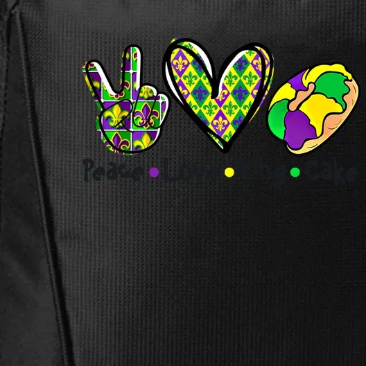 Let's Mardi Gras Peace King Cake Gift City Backpack