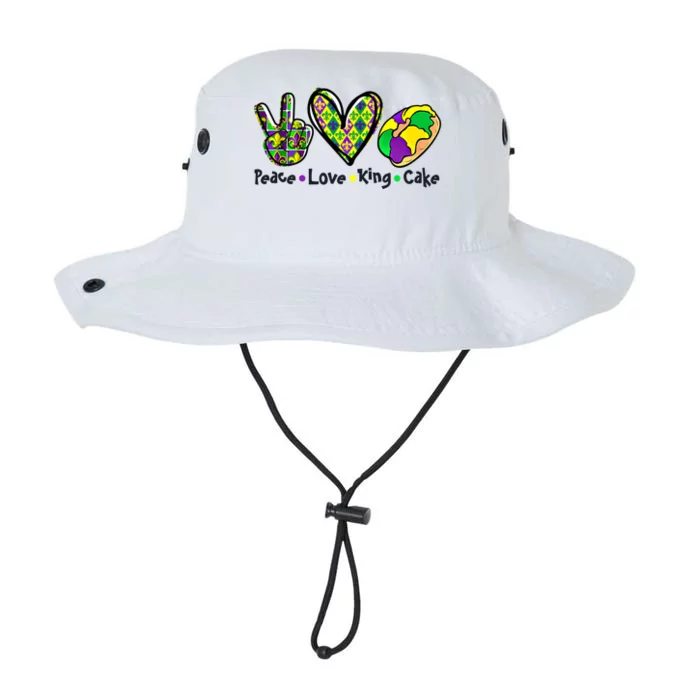 Let's Mardi Gras Peace King Cake Gift Legacy Cool Fit Booney Bucket Hat