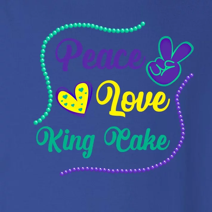 Let's Mardi Gras Y'all Peace King Cake Gift Toddler Long Sleeve Shirt