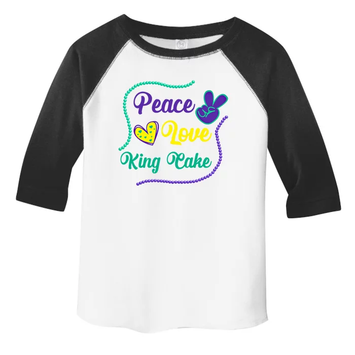 Let's Mardi Gras Y'all Peace King Cake Gift Toddler Fine Jersey T-Shirt