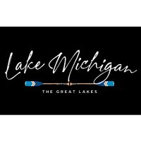 Lake Michigan Great Lakes Oars Graphic Bumper Sticker