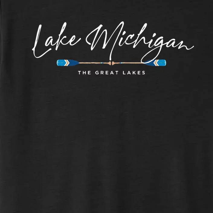 Lake Michigan Great Lakes Oars Graphic ChromaSoft Performance T-Shirt