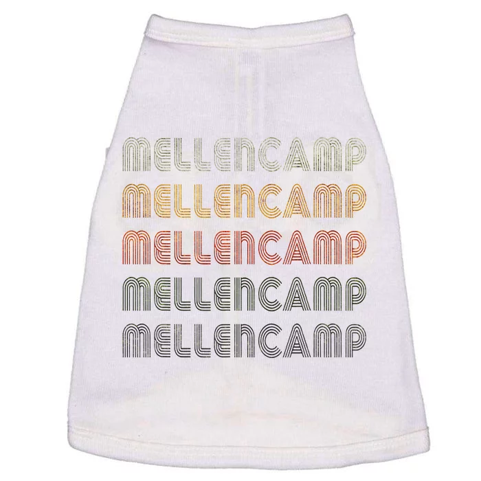 Love Mellencamp Grunge Vintage Black Mellencamp Doggie Tank