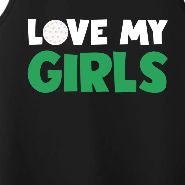 Love My Golf Gift For Mom Dad Daughters Golf Gift Performance Tank